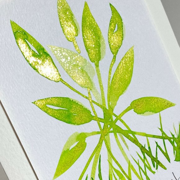 Watercolor Art Handmade Original Greeting Card and Envelope Suitable for Framing - Picture 2 of 4